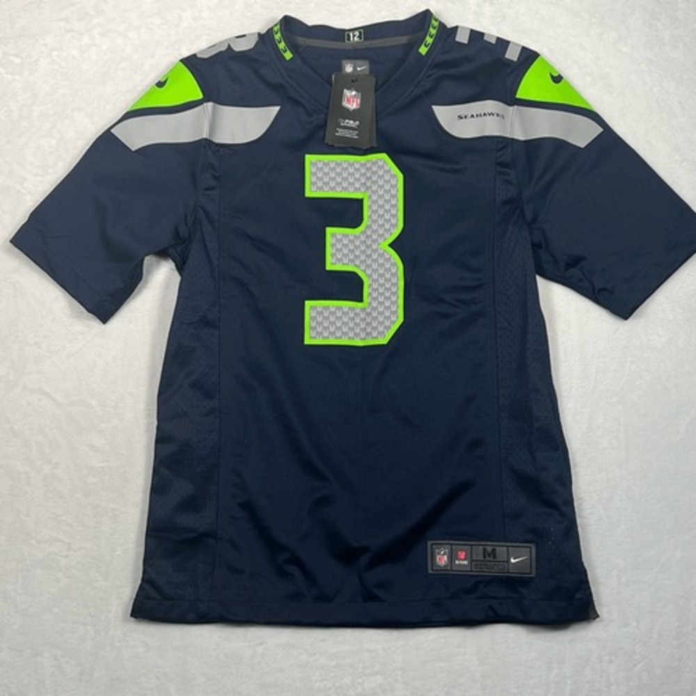 Russell Wilson Nike NFL Seattle Seahawks on the field jersey NWT Men Medium